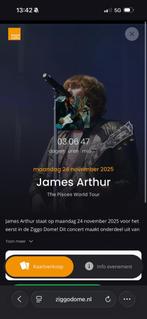 James arthur tickets 24 november, Tickets en Kaartjes, Concerten | Pop, Twee personen, November