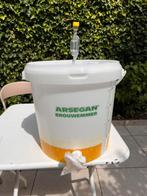 Brouwemmer 25 liter incl kraan en waterslot, Ophalen, Zo goed als nieuw