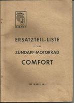 Zundapp Comfort Ersatzteil Liste (4439z) motor, Ophalen of Verzenden, Overige merken