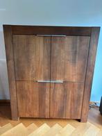 Timber wandmeubel/dressoir notenhout, Ophalen, Zo goed als nieuw, 170 cm of meer