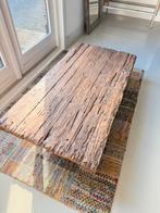 Stoere Exotan tafel op wielen, Ophalen, 50 tot 100 cm, Zo goed als nieuw, Minder dan 50 cm