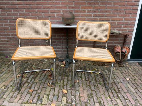 2 x Marcel Breuer Cesca stoel, Huis en Inrichting, Stoelen, Gebruikt, Twee, Zwart, Ophalen of Verzenden