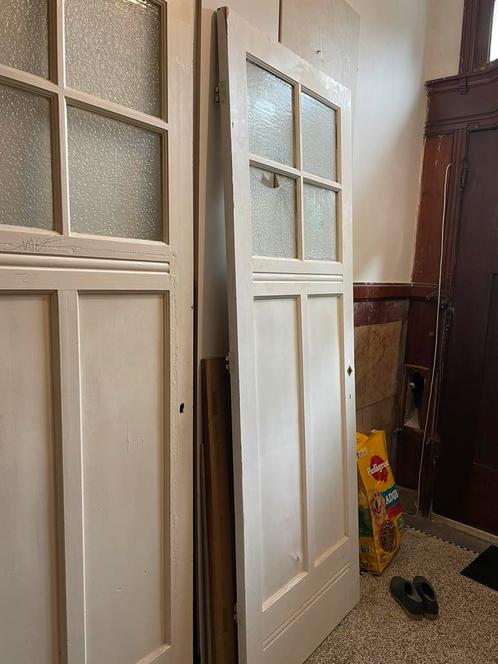 Binnendeuren uit een huis met bouwjaar van circa 1912, Doe-het-zelf en Verbouw, Deuren en Horren, Gebruikt, Binnendeur, 200 tot 215 cm