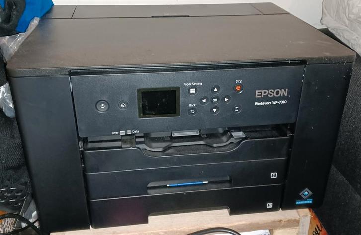 Epson Workforce WF-7310 A3 A4 Printer + 3 Nieuwe Cartridges, Computers en Software, Printers, Gebruikt, Printer, Inkjetprinter