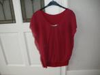 leuke rode feestelijke blouse korte mouw mt 40 merk ambika, Ophalen of Verzenden, Zo goed als nieuw, Maat 38/40 (M), Rood
