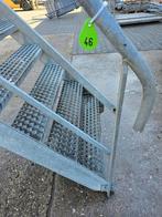 Stalen trap gegalv. Hoog2,55mtr. Nog046, Doe-het-zelf en Verbouw, Ladders en Trappen, Ophalen of Verzenden, Zo goed als nieuw