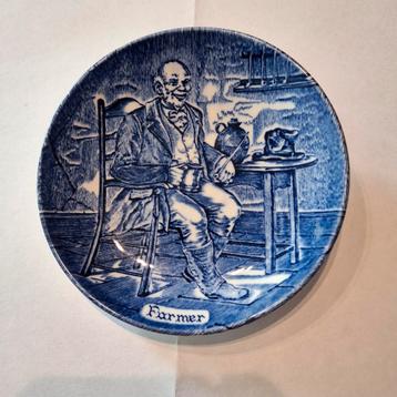 Wedgwood Bordje 'Farmer' - Blauw Wit beschikbaar voor biedingen