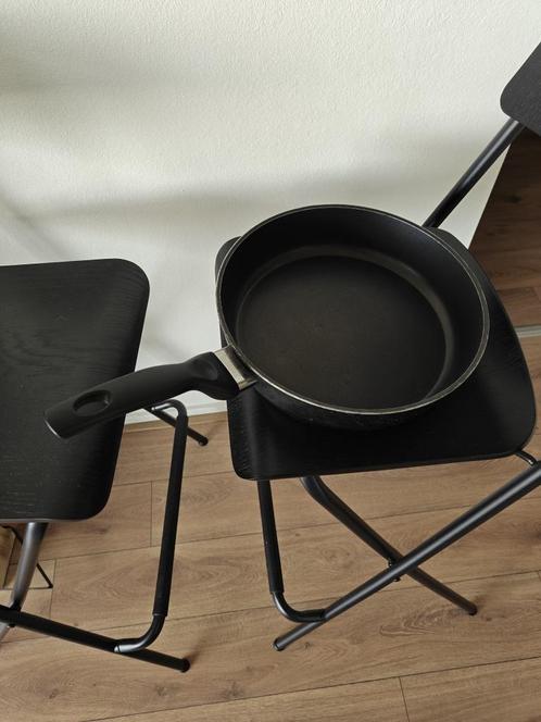Fissler hapjespan, Huis en Inrichting, Keuken | Potten en Pannen, Zo goed als nieuw, Koekenpan of Braadpan, Rvs, Keramische plaat