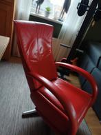 Lederen relaxfauteuil, Huis en Inrichting, Fauteuils, Ophalen, Minder dan 75 cm, Leer, Zo goed als nieuw