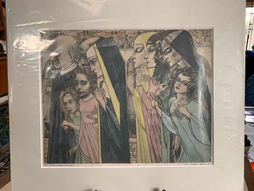 Jan Toorop Litho, Antiek en Kunst, Kunst | Litho's en Zeefdrukken, Ophalen of Verzenden