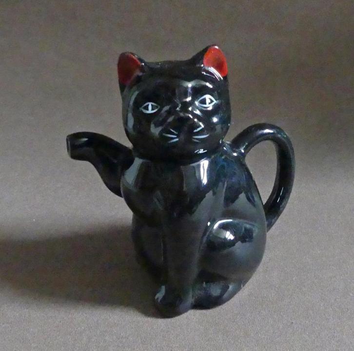 Katten theepotje vintage poezentheepot kat poes theepot, Huis en Inrichting, Keuken | Servies, Gebruikt, Overige typen, Effen