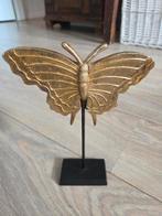 Gouden vlinder op een zwart stokje, Huis en Inrichting, Ophalen of Verzenden, Nieuw