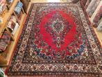 Vintage handgeknoopt perzisch tapijt hamadan 370x262, 200 cm of meer, 200 cm of meer, Gebruikt, Rechthoekig