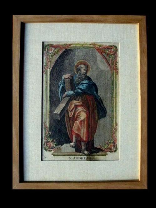 Antieke gravure 17e  18e eeuw, Antiek en Kunst, Antiek | Religie, Verzenden