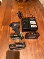 Panasonic 18v slagschroevendraaier met Accu's en Oplader, Doe-het-zelf en Verbouw, Gereedschap | Boormachines, Boormachine, Gebruikt