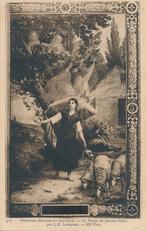 Mooie oude devotiekaart van de H. Jeanne d'Arc stempel 1919, Verzenden, Zo goed als nieuw, Kaart of Prent, Christendom | Katholiek