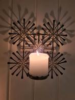 Vintage Deense wand kandelaar, metaal, design, Ophalen of Verzenden, Gebruikt, Metaal, Minder dan 25 cm