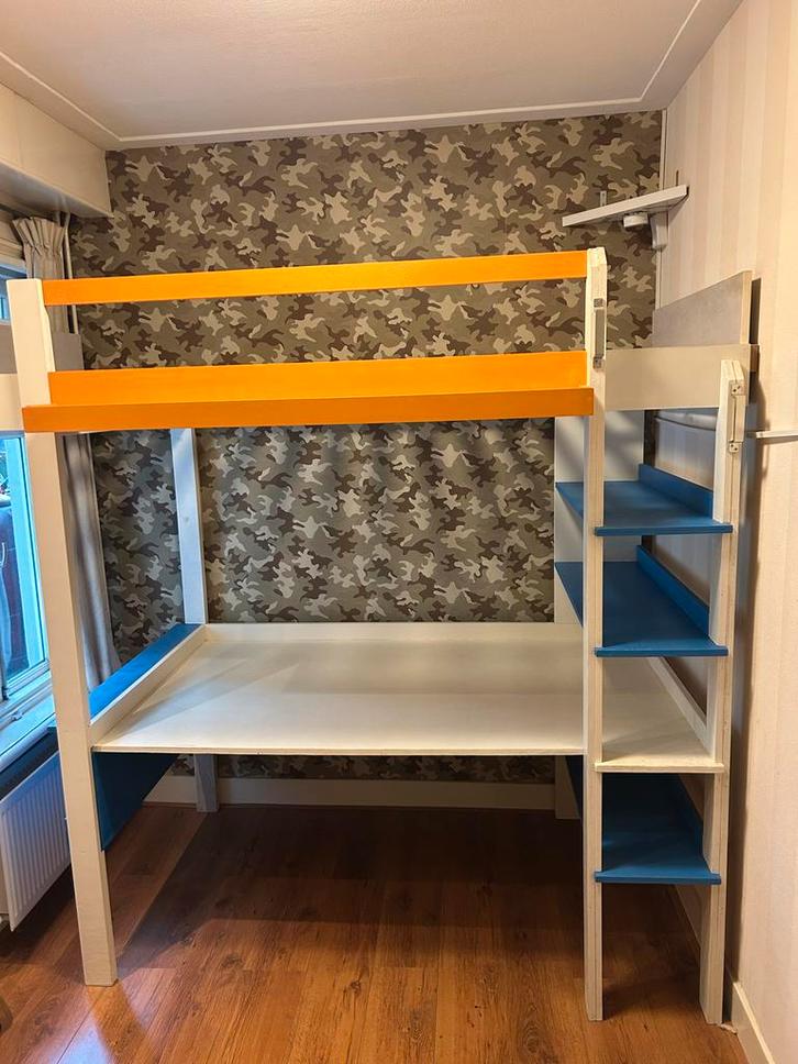 Hoogslaper Wolf (Neo Eko) 90x200 - Prima Staat!, Huis en Inrichting, Slaapkamer | Stapelbedden en Hoogslapers, Gebruikt, Hoogslaper