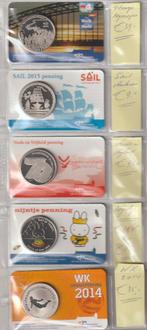 5 penningen Nederland 1, Ophalen of Verzenden, Overige materialen