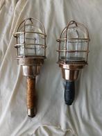 Industriële lamp kooilamp scheepslamp, Ophalen of Verzenden