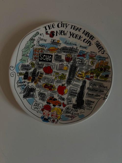 Blond Amsterdam • Ontbijtbord City New York, Huis en Inrichting, Keuken | Servies, Zo goed als nieuw, Bord(en), Blond Amsterdam