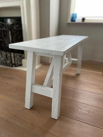 Wit bankje 45,5x90x30 beschikbaar voor biedingen