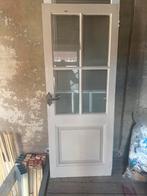 Oude binnendeuren met glas, Doe-het-zelf en Verbouw, Deuren en Horren, Ophalen, Gebruikt, 80 tot 100 cm, Binnendeur