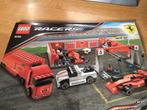 Lego Ferrari’s Formule een pit, set 8155, 100% compleet., Ophalen of Verzenden, Zo goed als nieuw, Complete set, Lego