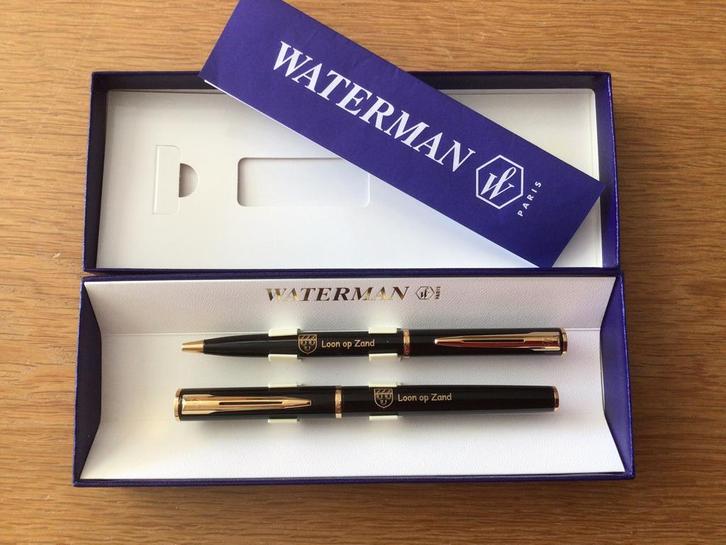Waterman vulpen en balpen, Verzamelen, Pennenverzamelingen, Waterman, Met doosje, Met reclame, Ophalen of Verzenden