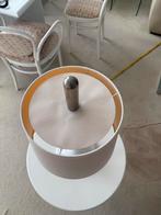 Vintage Space Age Tafellamp - Witte Glazen Voet, Huis en Inrichting, Lampen | Tafellampen, Ophalen, Gebruikt, Glas, 50 tot 75 cm