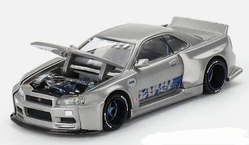 Mini gt 1999 Kaido House Nissan Skyline GT-R (R34) Shinjuku, Hobby en Vrije tijd, Modelauto's | Overige schalen, Nieuw, Ophalen of Verzenden