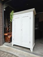 Antieke brocante witte Biedermeier meidenkast vintage kast, Ophalen of Verzenden