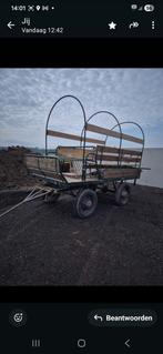 Huifkar / Galawagen met T-Ford assen en trekstang, Ophalen of Verzenden, Gebruikt