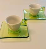 2 Omada Italiaanse Espresso Kopjes, Ophalen of Verzenden, Effen, Kop(pen) en/of Schotel(s), Glas