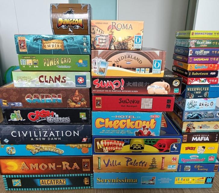 Diverse Bordspellen, Hobby en Vrije tijd, Gezelschapsspellen | Bordspellen, Zo goed als nieuw, Een of twee spelers, Drie of vier spelers