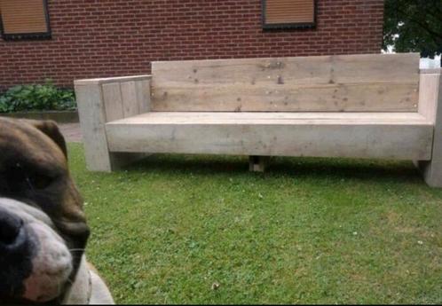 Steigerhouten bank lounge banken Steigerhout tuinbank, Huis en Inrichting, Woonaccessoires | Overige, Nieuw, Ophalen of Verzenden