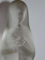 Madonna met kind, Leerdams gesatineerd glas, Uiterwaal, 1929, Antiek en Kunst, Verzenden