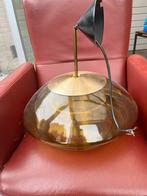 Vintage Bruine Glazen Hanglamp, Ophalen of Verzenden, Gebruikt, Glas, Minder dan 50 cm