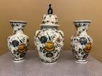 Delfts Blauw Vazen Set Handgemaakt, Antiek en Kunst, Antiek | Vazen, Ophalen