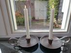 set van 2 gietijzeren kandelaars/blakers Sommerfield, Huis en Inrichting, Zwart, Ophalen of Verzenden, Zo goed als nieuw, Metaal