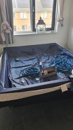 Luxe waterbed zwart ,160x200compleet met alle benodigdheden, Huis en Inrichting, Slaapkamer | Waterbedden, Zo goed als nieuw, Ophalen