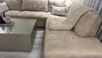 Beige bank - Rofra Home, Gebruikt, Hoekbank, 75 tot 100 cm, Ophalen of Verzenden