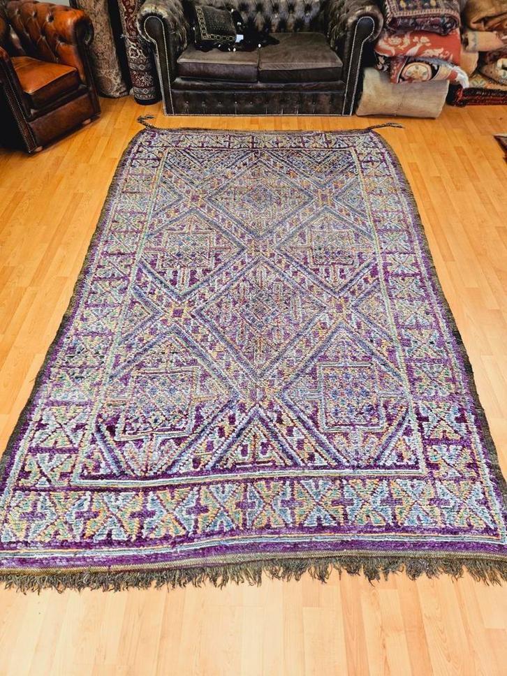 OPRUIMACTIE! Handgeknoopt Berber Tapijt. Prachtige kleuren!, Huis en Inrichting, Stoffering | Tapijten en Kleden, Zo goed als nieuw