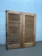 Oude Franse luiken met beslag - 96x110cm, Ophalen