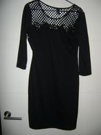 H&M zwarte jurk met driekwart mouw maat M, Maat 38/40 (M), H&M, Zwart, Ophalen of Verzenden