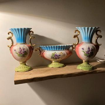 Vintage Vazen Set Portugal, 3 stuks, 30cm hoog beschikbaar voor biedingen