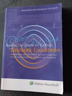 D.B. Baarda - Basisboek Enqueteren, Ophalen of Verzenden, D.B. Baarda; M.P.M. de Goede; M. Kalmijn, Zo goed als nieuw