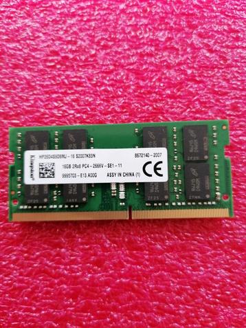 Kingston 16GB DDR4 2666MHz sodimm Laptop Geheugen beschikbaar voor biedingen