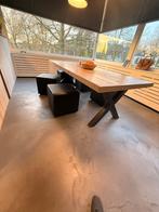 Mooie steigerhouten (tuin)tafel, Tuin en Terras, Tuintafels, Ophalen, Zo goed als nieuw, Rechthoekig, Hout