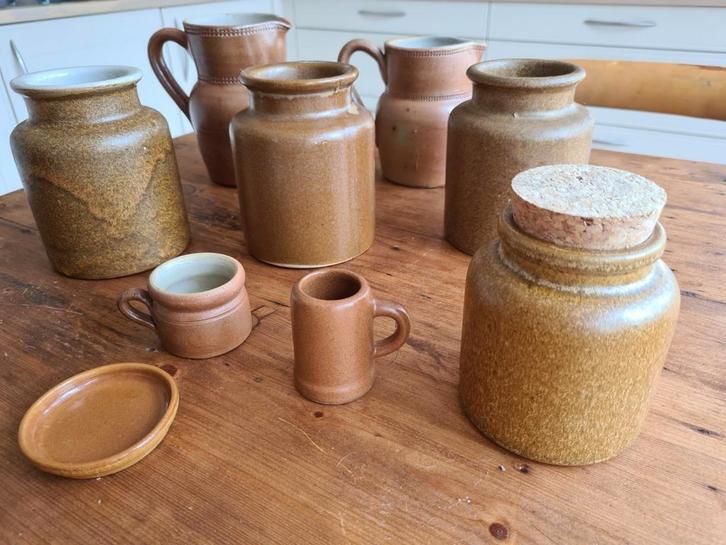 Gres aardewerk, diverse items., Antiek en Kunst, Antiek | Keramiek en Aardewerk, Ophalen of Verzenden